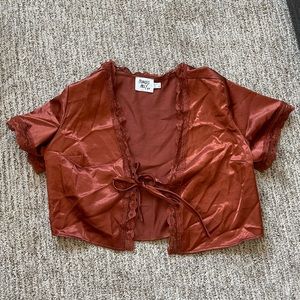 Princess Polly silk + late rust blouse ♥️